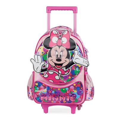 Mochila de Rodinhas Feminina Minnie Rosa