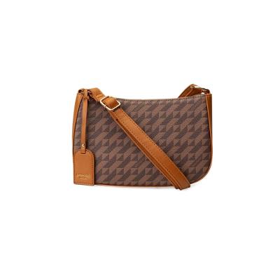 Bolsa Transversal Feminina Pequena Monograma BG Marrom