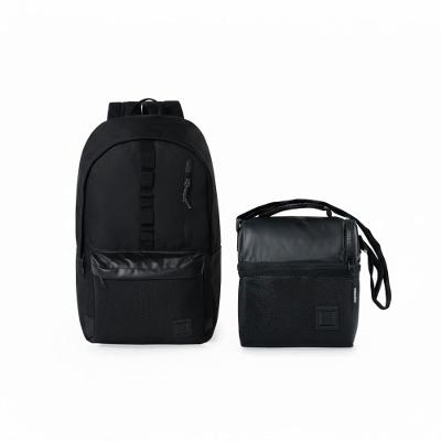 Kit Mochila + Lancheira Masculina BG Net Preta