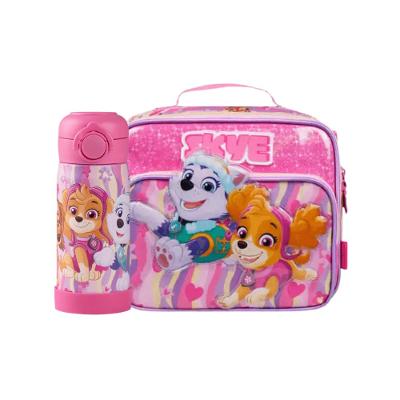 Kit Lancheira Térmica Feminina + Garrafinha Térmica 350ml Skye Rosa