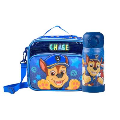 Kit Lancheira Térmica Masculina + Garrafinha Térmica Chase Azul Escuro