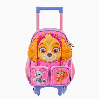 Mochila de Rodinha  Infantil Patrulha Canina Skye Baby Rosa