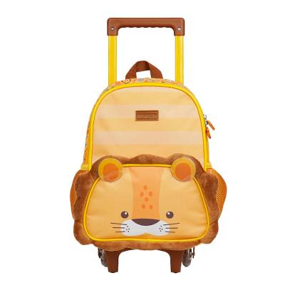 Mochila Infantil de Rodinhas Pets Leão Baby Laranja