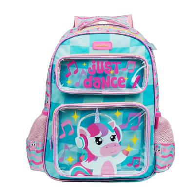 Mochila Escolar Feminina Unicórnio Just Dance Verde Água