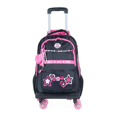 Mochila de Rodinha Juvenil Feminina BG Joy Preta