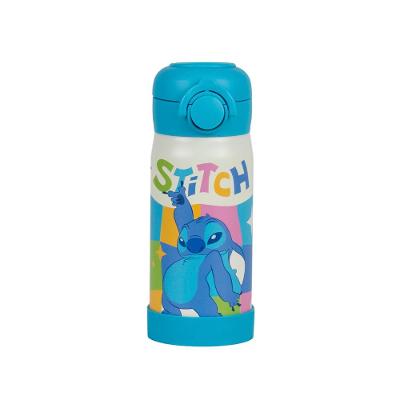 Garrafinha Térmica Infantil Stitch 350ml Azul