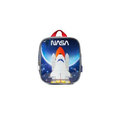 Lancheira Escolar Masculina Térmica Foguete Nasa Azul Escuro