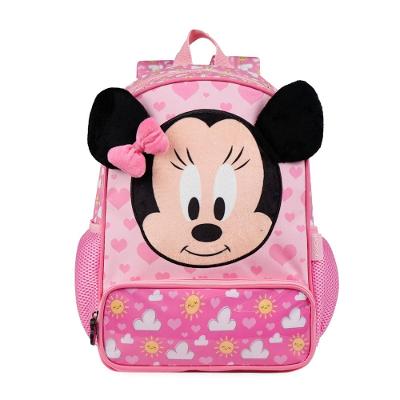 Mochila Escolar Feminina Infantil Minnie Baby Rosa Claro