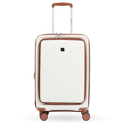 Mala de Bordo 10 Kg Polipropileno 4 Rodas Swiss One Topázio Off White