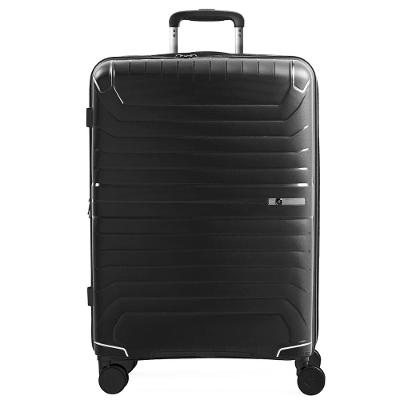 Mala Média 23 Kg Polipropileno 4 Rodas Swiss One Onix Preta