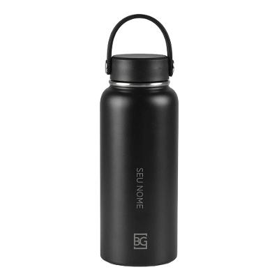 Garrafa Térmica Dual com Alça 900ml Preta