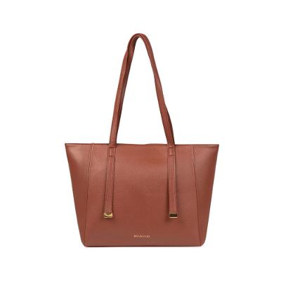 Bolsa de Ombro Feminina Média Alça Alongada Tote Marrom