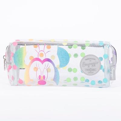 Estojo Escolar Feminino Minnie Rainbow Colorido