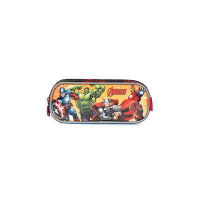 Estojo Escolar Masculino Vingadores  Preto