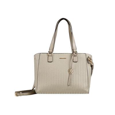 Bolsa de Ombro Feminina Com Alça Longa New Tressê Bege