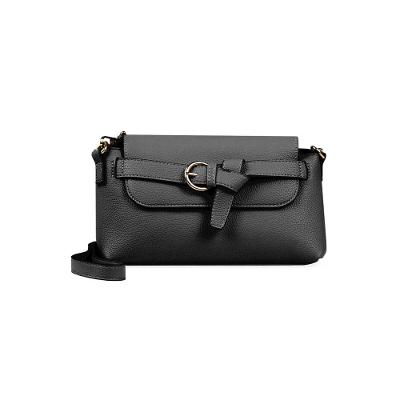Bolsa Transversal Feminina Pasta Buckle Preta