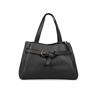 Bolsa de Mão Feminina com Alça Longa Buckle Premium Preta