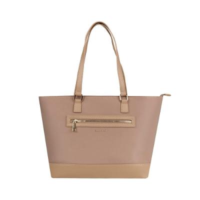 Bolsa de Ombro Feminina Tote Nylon Premium Bege