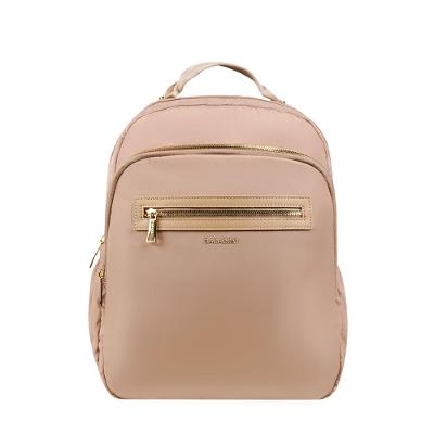 Mochila Casual Feminina Nylon Premium Bege
