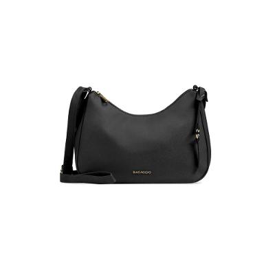 Bolsa Transversal Feminina Canoa New Saffiano Preta