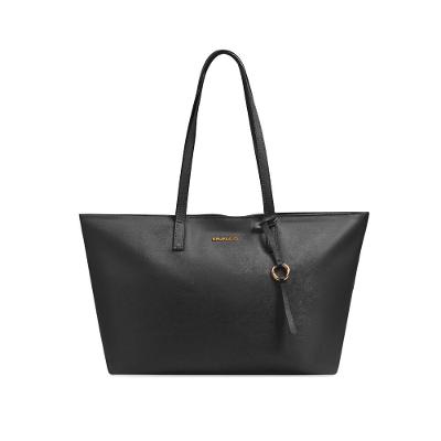 Bolsa de Ombro Feminina Média Alça Alongada Tote New Saffiano Preta