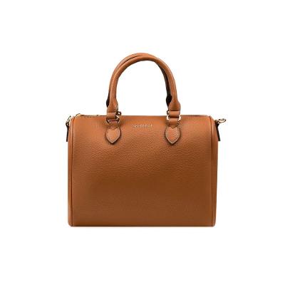Bolsa Baú Feminina Executiva Pequena com Alça Longa Premiere Caramelo