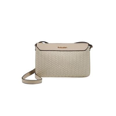 Bolsa Transversal Feminina 3 Divisões New Tressê Bege