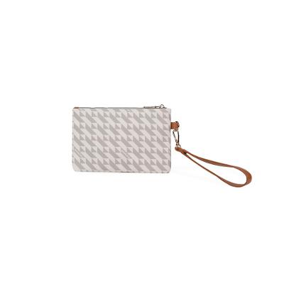 Necessaire de Viagem Feminina com Alça Monograma BG Bege