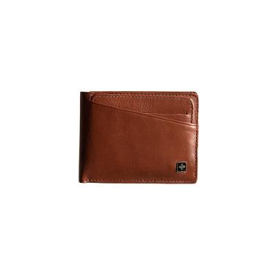 Carteira Masculina de Couro Porta Cartão Suissewin Pinhão