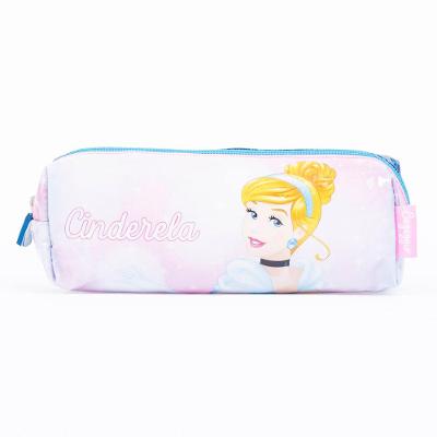 Estojo Escolar Feminino Cinderela Azul