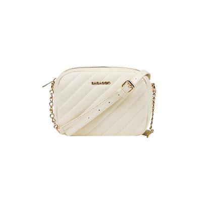 Bolsa Transversal Feminina Com Correntes Matelassê Off White 0280860394001
