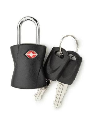 Cadeado para Mala TSA com Chave Suissewin Preto