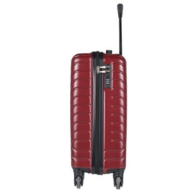 Kit Mala de Bordo 10 kg Abs 4 Rodas Detroit + Bolsa Mochila Feminina Grande Esportiva Cora Vinho