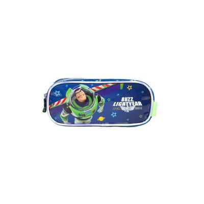 Estojo Escolar Masculino 2 Compartimentos Toy Story Buzz Lightyear Azul Escuro Premium 0160885035001