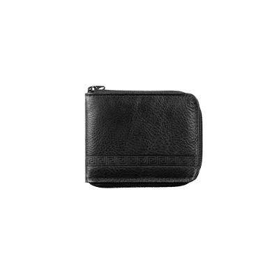Carteira Masculina de Couro com Zíper Grécia Preta 0095125458001