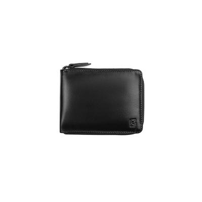 Carteira de Couro Masculina Com Zíper Milano Preta 0098521458001