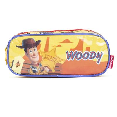 Estojo Escolar Masculino Wood Amarelo