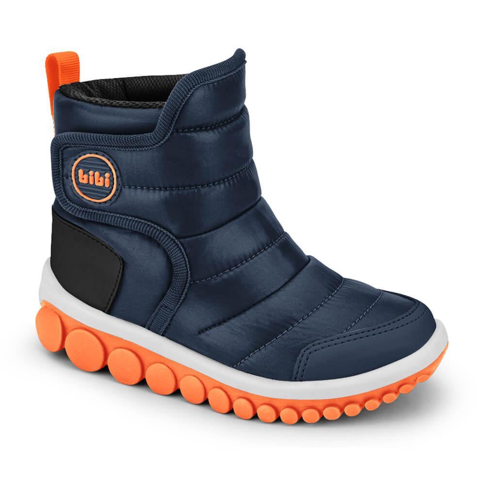 Bota Infantil Bibi Roller 2.0 Drop Azul Marinho com Laranja - 7