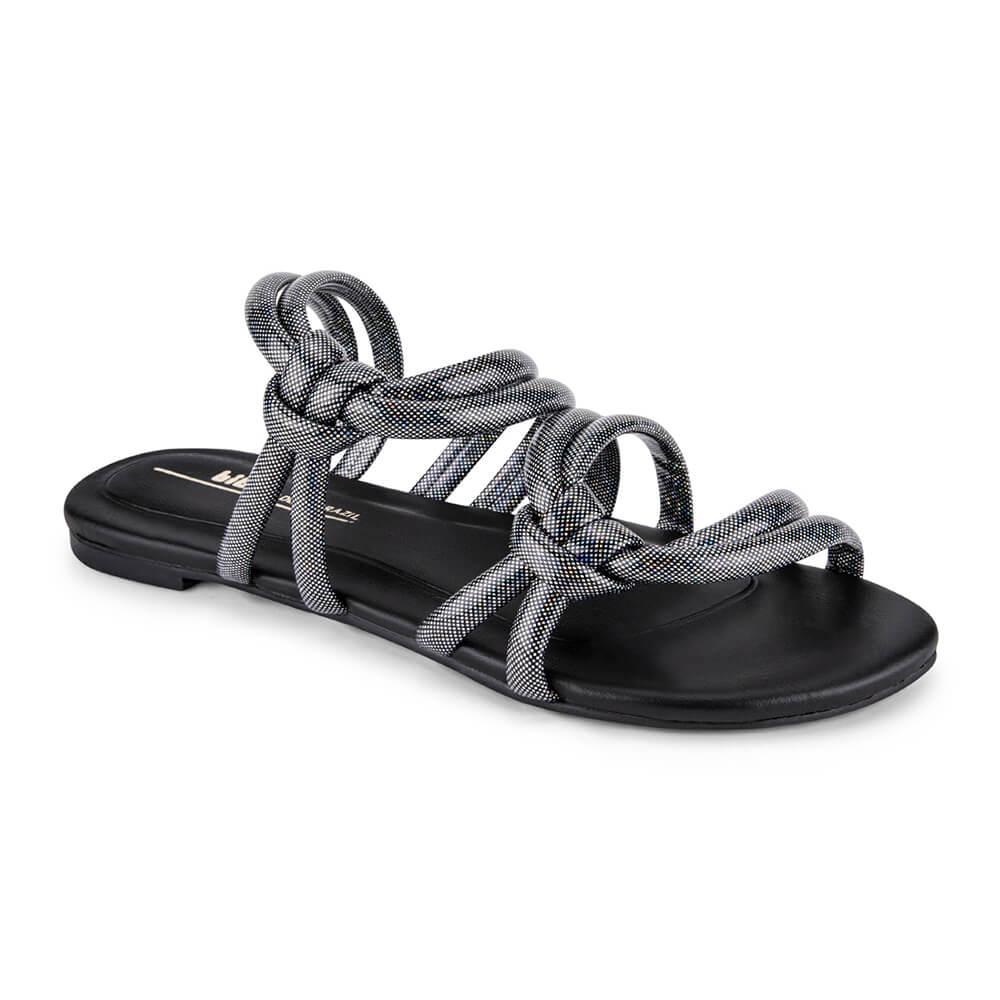 Rasteirinha Infantil Feminina Bibi Little Me Preto 1104303 - 1