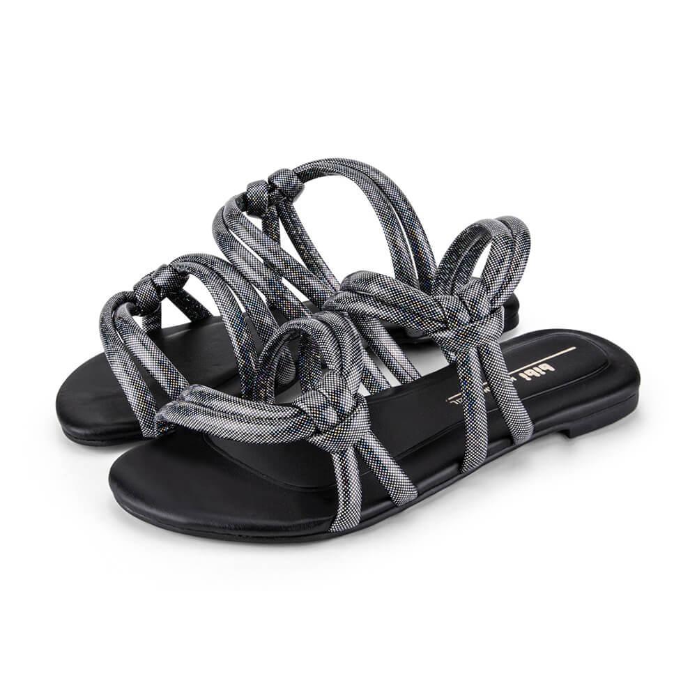 Rasteirinha Infantil Feminina Bibi Little Me Preto 1104303 - 2