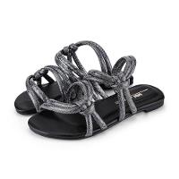 Rasteirinha Infantil Feminina Bibi Little Me Preto 1104303 - 2