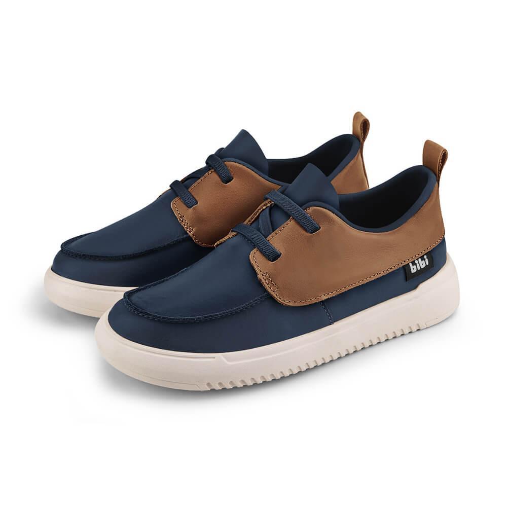 Tênis Infantil Bibi Casual Azul com Marrom New Way - 4