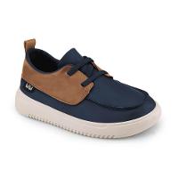 Tênis Infantil Bibi Casual Azul com Marrom New Way - 1