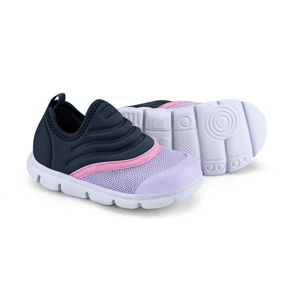 Tênis Infantil Bibi Casual Azul com Lilás Energy Baby New II - 3