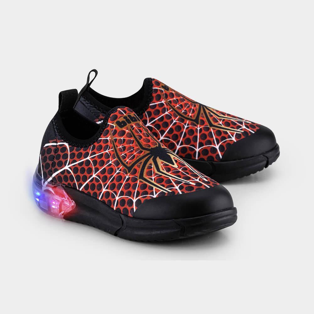 Tênis Infantil de Luz Bibi Space Vermelho de Aranha - 3