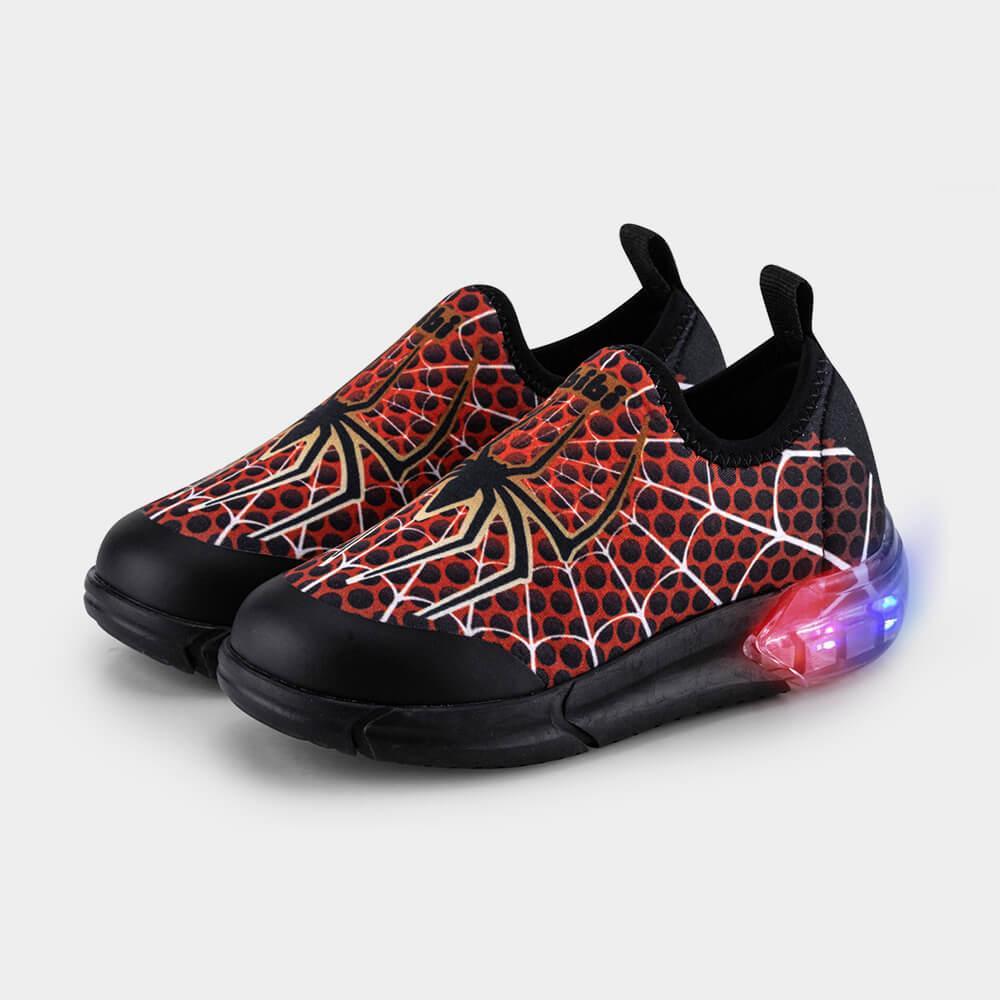 Tênis Infantil de Luz Bibi Space Vermelho de Aranha - 4