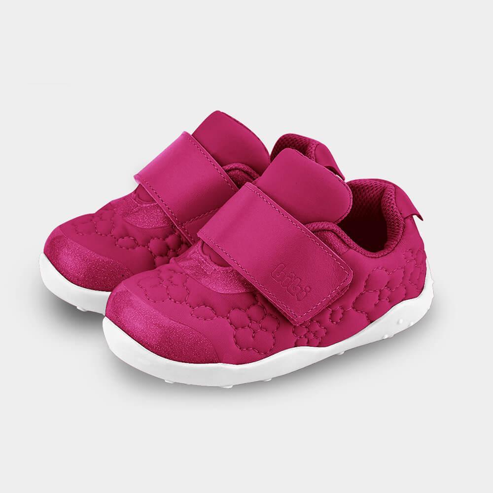 Tênis Infantil Bibi Fisioflex Originals Rosa com Florzinhas - 2