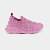 Tênis Infantil Bibi Fly Baby II Rosa com Pedrinhas - 1