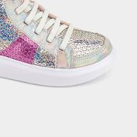 Abotinado Infantil Bibi Glam Branco Com Rosa - 3