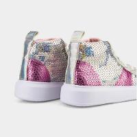 Abotinado Infantil Bibi Glam Branco Com Rosa - 4